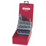 Set of Screw Cutting Taps and Threaders RUKO 29 Pieces