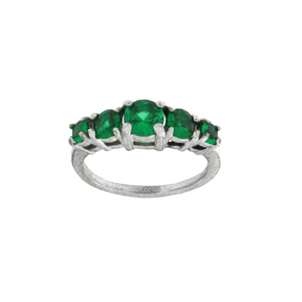 Ladies' Ring LIU JO LJ2432M12 Silver Green