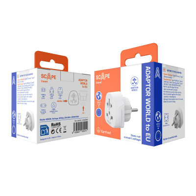 Plug adapter Scape Travel 830DE Plastic