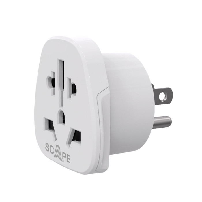 Plug adapter Scape Travel 830US Plastic 10 A