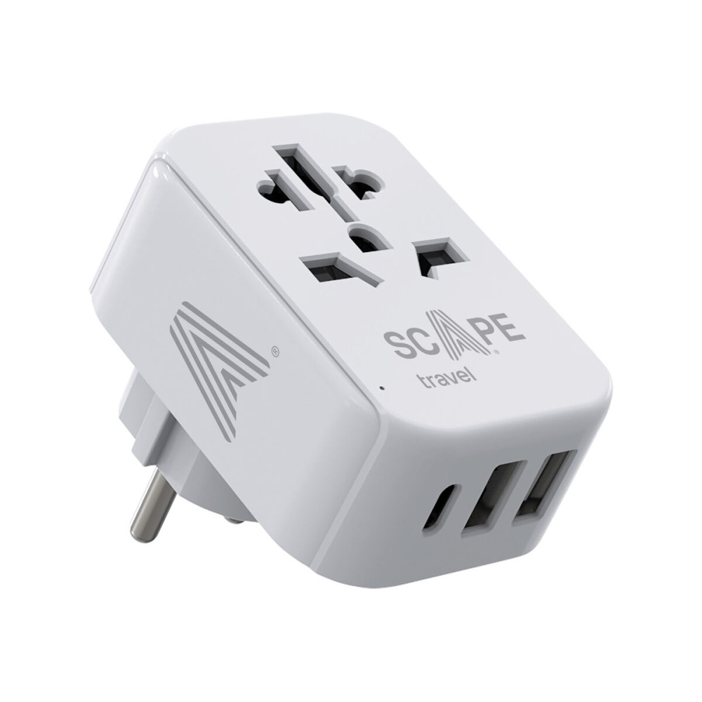 Plug adapter Scape Travel 830C-DE Plastic