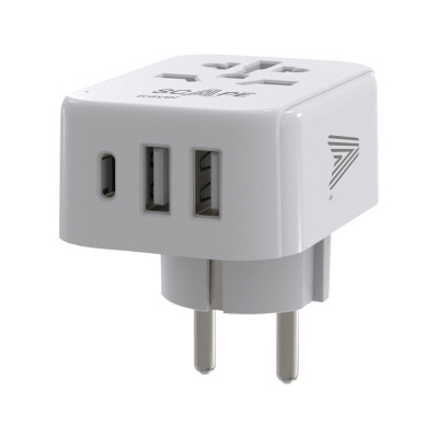 Plug adapter Scape Travel 830C-DE Plastic