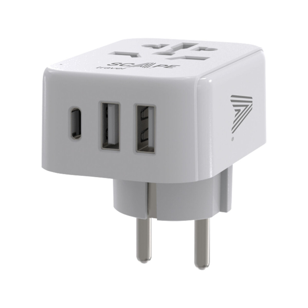 Plug adapter Scape Travel 830C-DE Plastic
