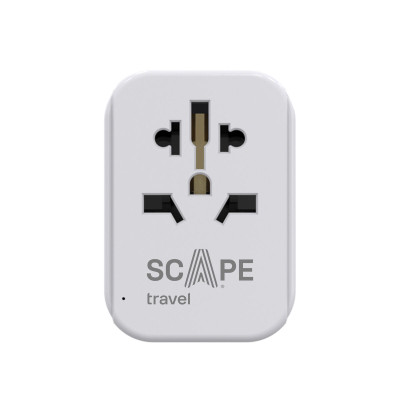 Plug adapter Scape Travel 830C-DE Plastic