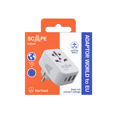 Plug adapter Scape Travel 830C-DE Plastic