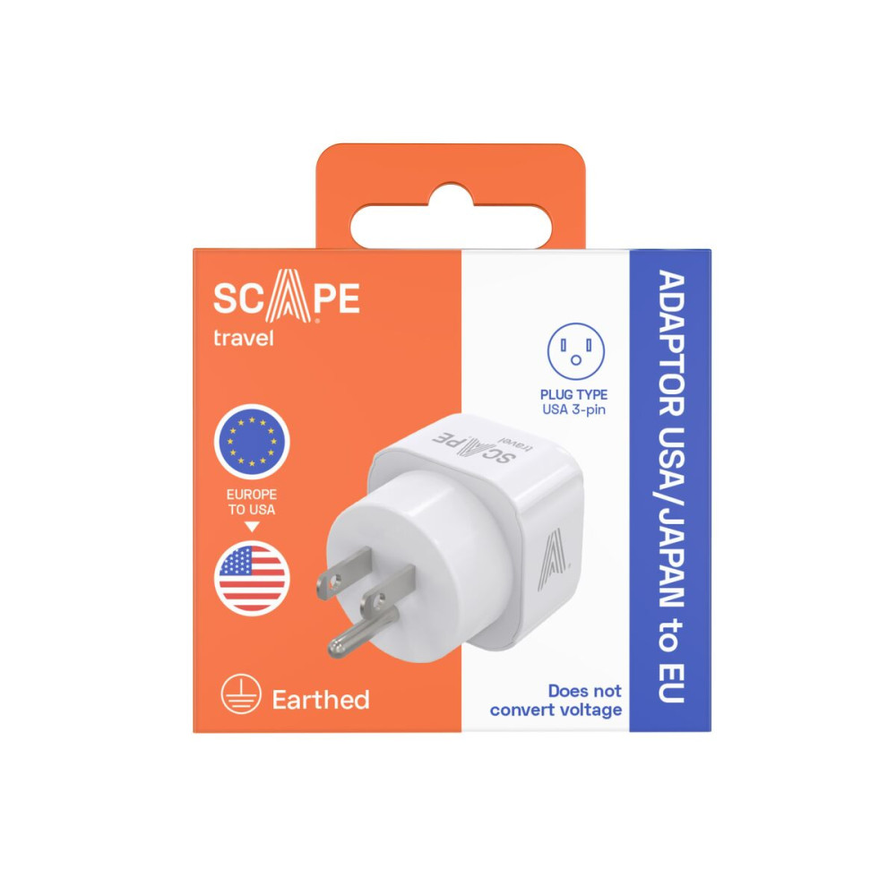Plug adapter Scape Travel 850US Plastic