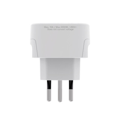 Plug adapter Scape Travel 830IT Plastic 10 A