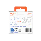 Plug adapter Scape Travel 830IT Plastic 10 A