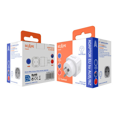 Plug adapter Scape Travel 850AU Plastic 10 A
