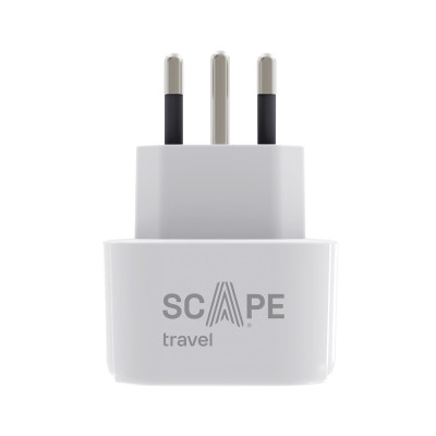 Plug adapter Scape Travel 850IT Plastic 10 A