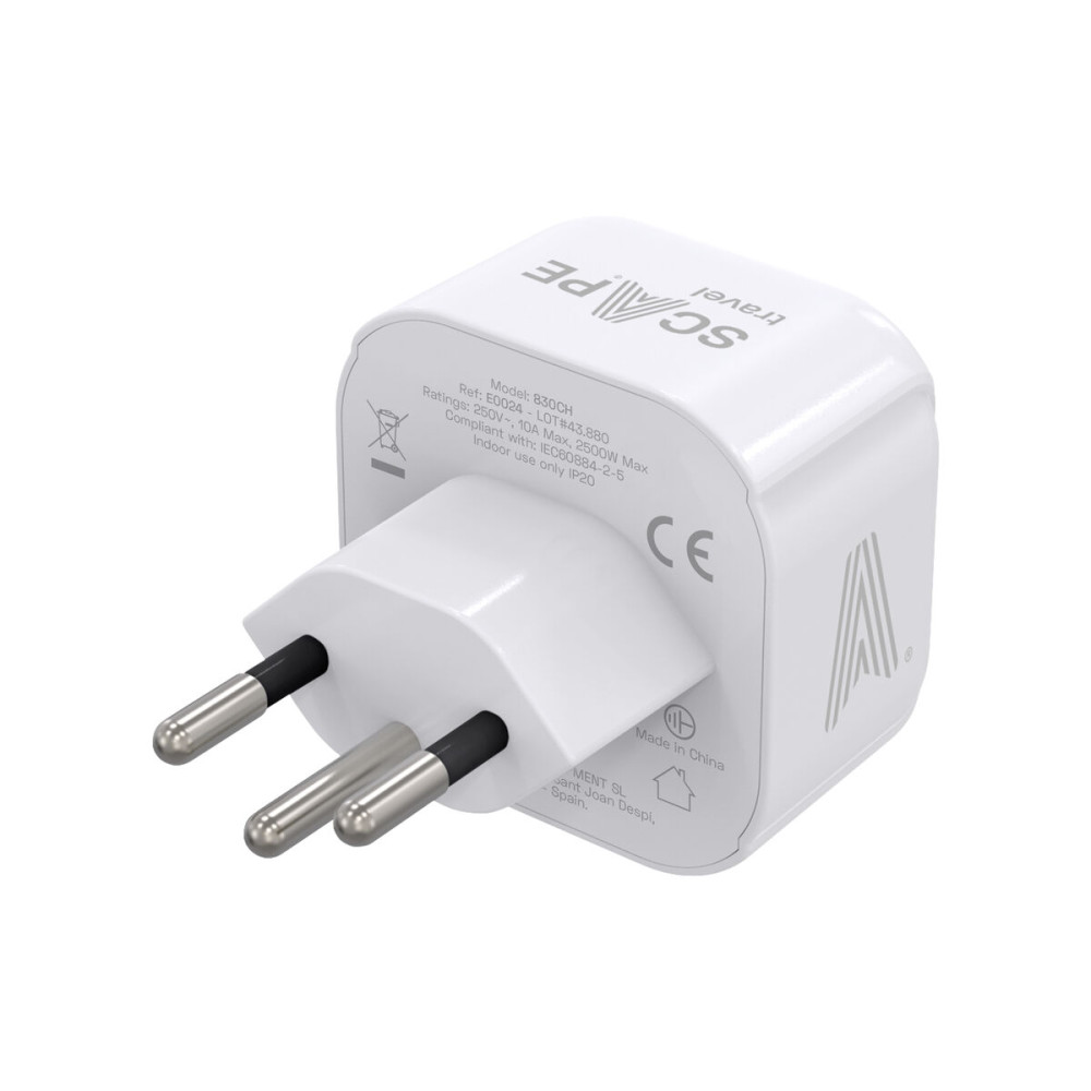 Plug adapter Scape Travel 850CH Plastic