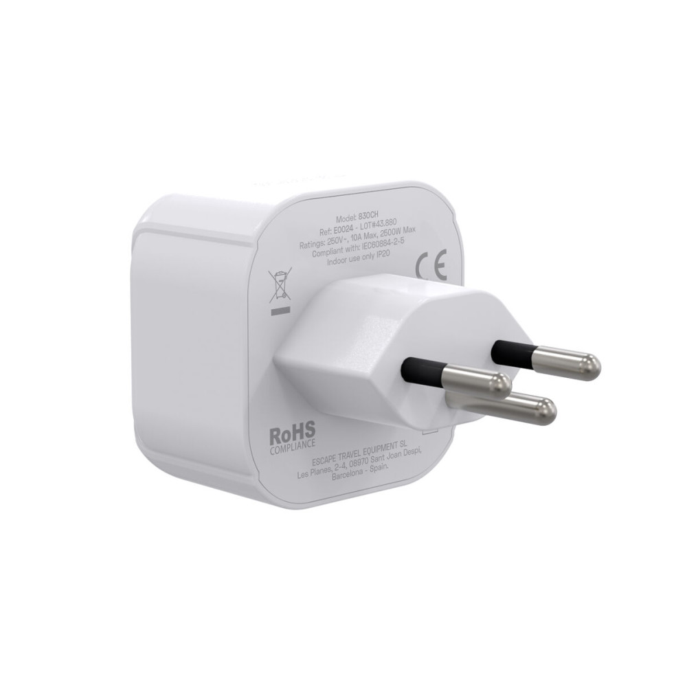 Plug adapter Scape Travel 850CH Plastic