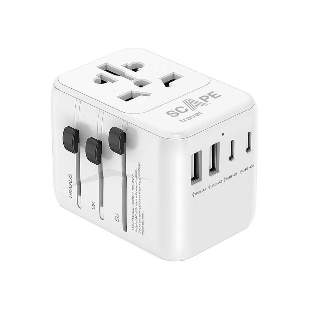 Plug adapter Scape Travel 621UC Plastic