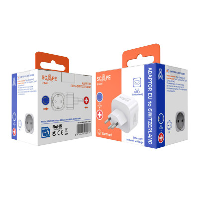 Plug adapter Scape Travel 850CH Plastic