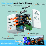 Plug adapter Scape Travel 621UC Plastic