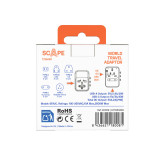 Plug adapter Scape Travel 621UC Plastic