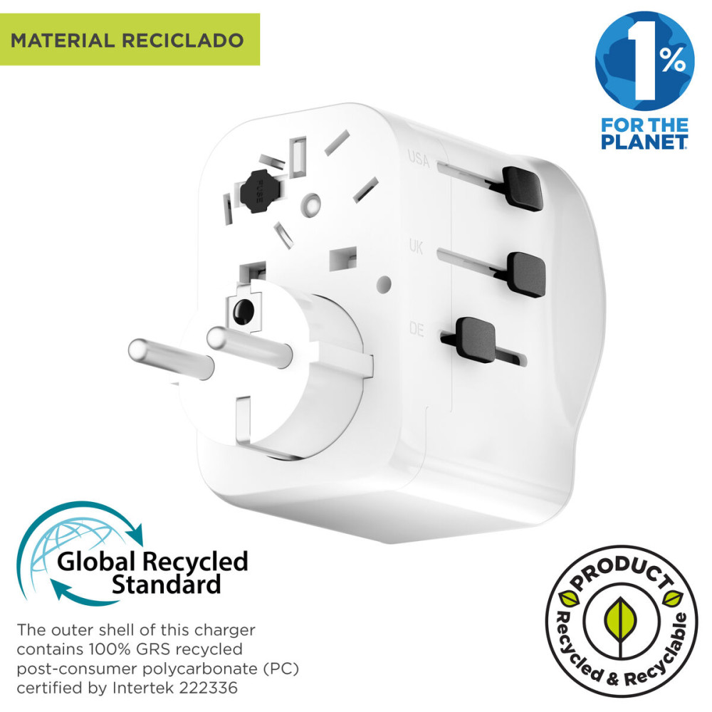 Plug adapter Muvit for Change Plastic 45 W
