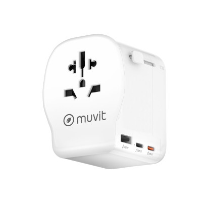 Plug adapter Muvit for Change Plastic 45 W