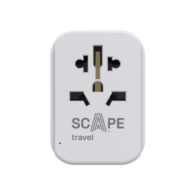 Plug adapter Scape Travel 830C-UK Plastic 150 W