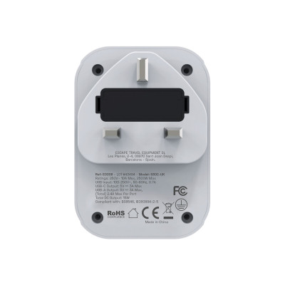 Plug adapter Scape Travel 830C-UK Plastic 150 W