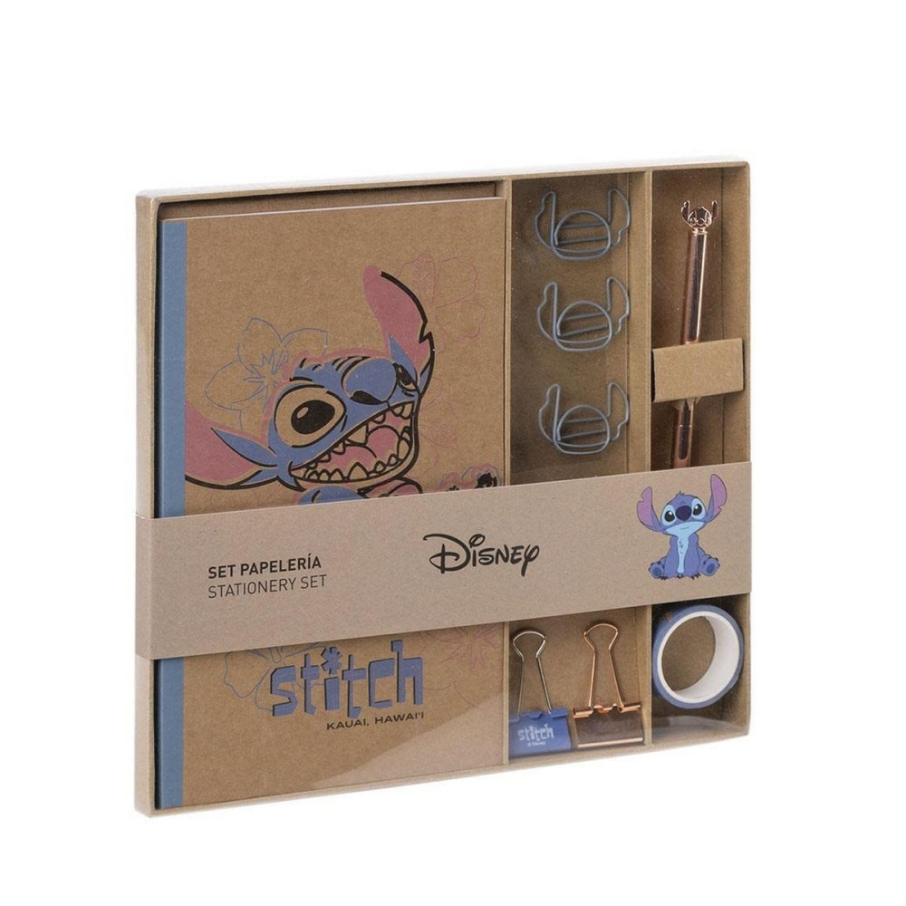 Stationery Set Stitch Blue 10 Pieces (6 Pieces)