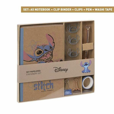Stationery Set Stitch Blue 10 Pieces (6 Pieces)