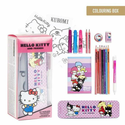 Drawing Set Hello Kitty White