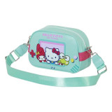 Shoulder Bag Hello Kitty Turquoise 14 x 23 x 9 cm