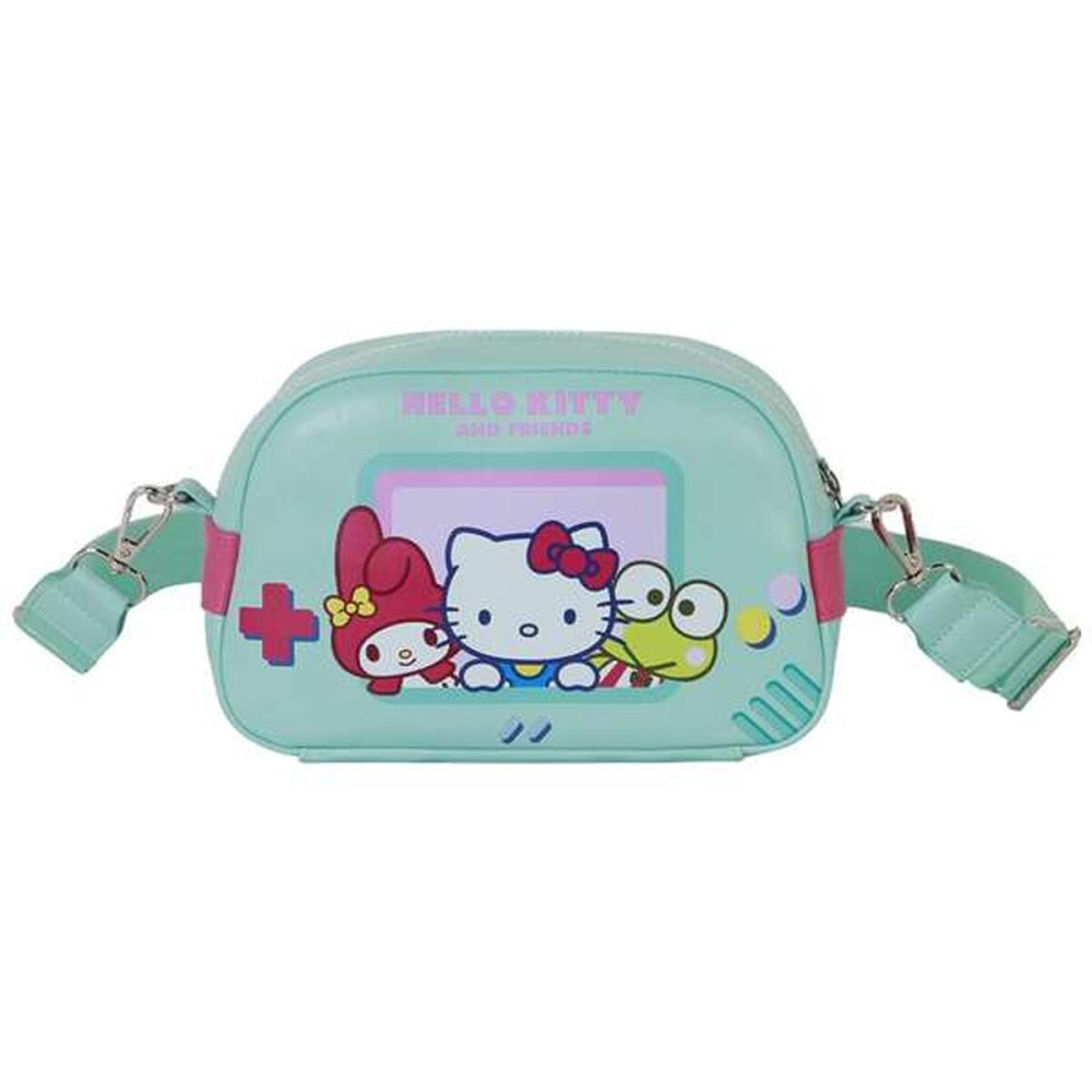 Shoulder Bag Hello Kitty Turquoise 14 x 23 x 9 cm