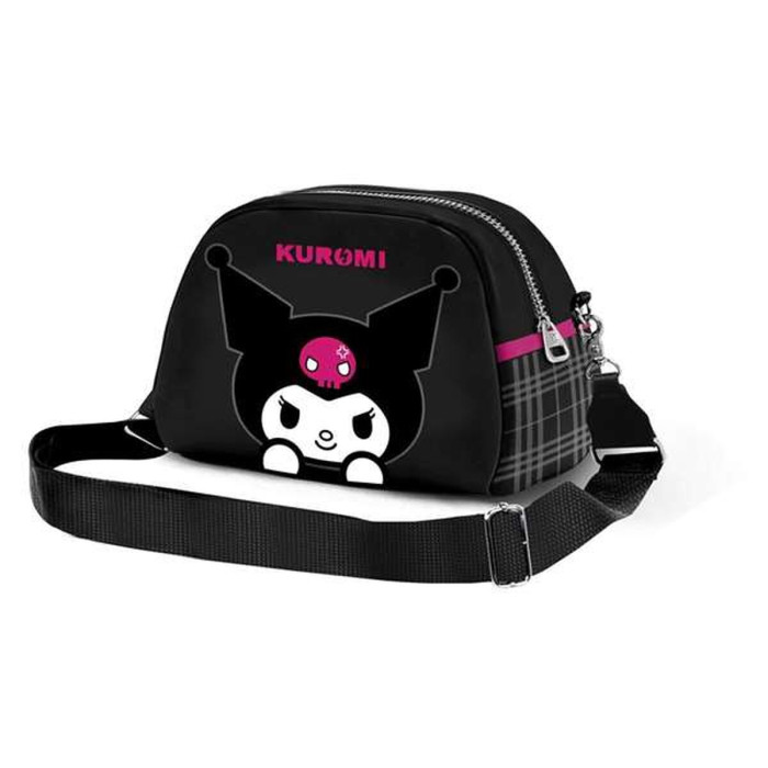 Shoulder Bag Kuromi Black 14 x 23 x 9 cm