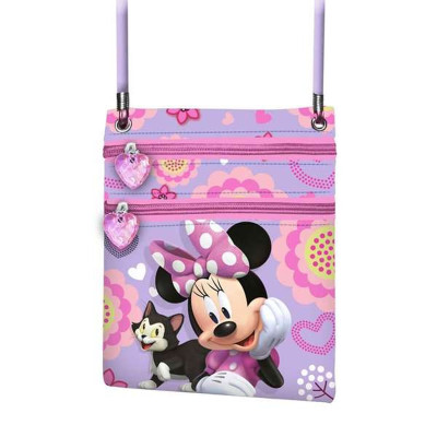 Shoulder Bag Minnie Mouse Lilac 17 x 15 x 4 cm