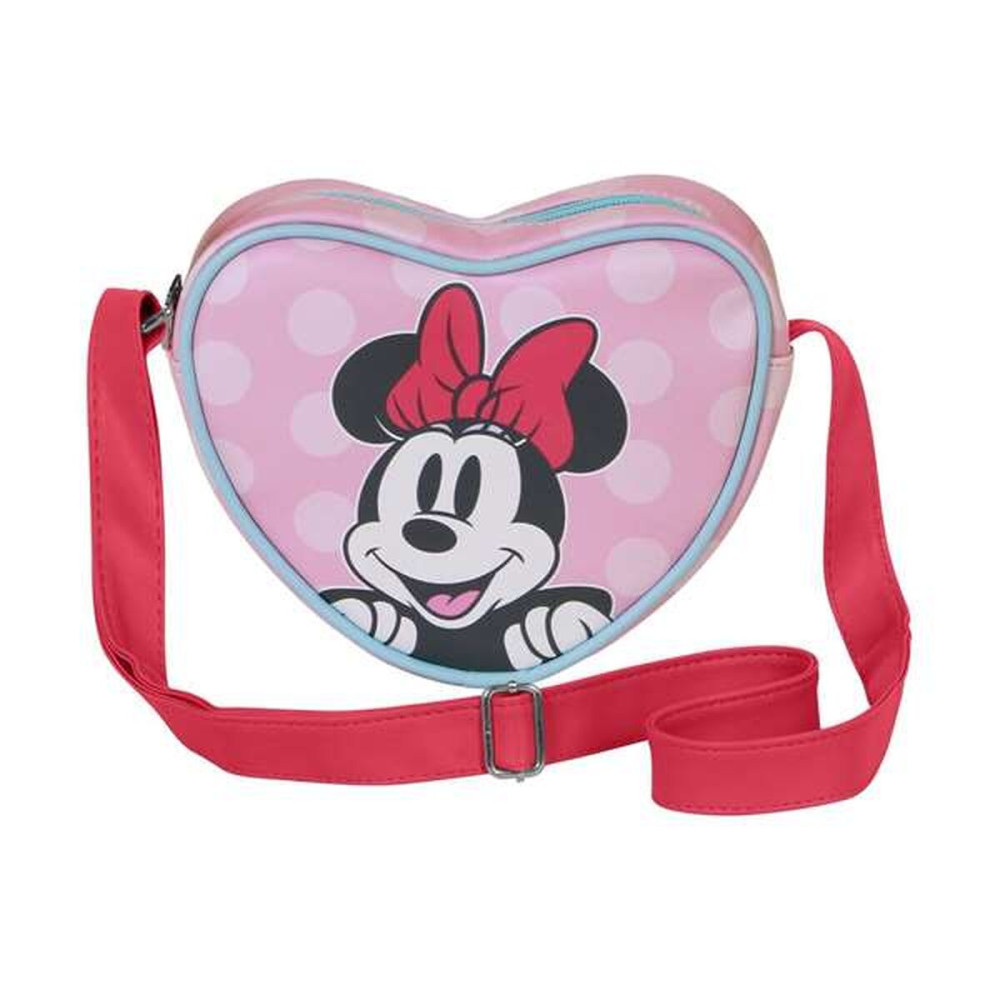 Shoulder Bag Minnie Mouse Pink 15,5 x 21 x 6,5 cm