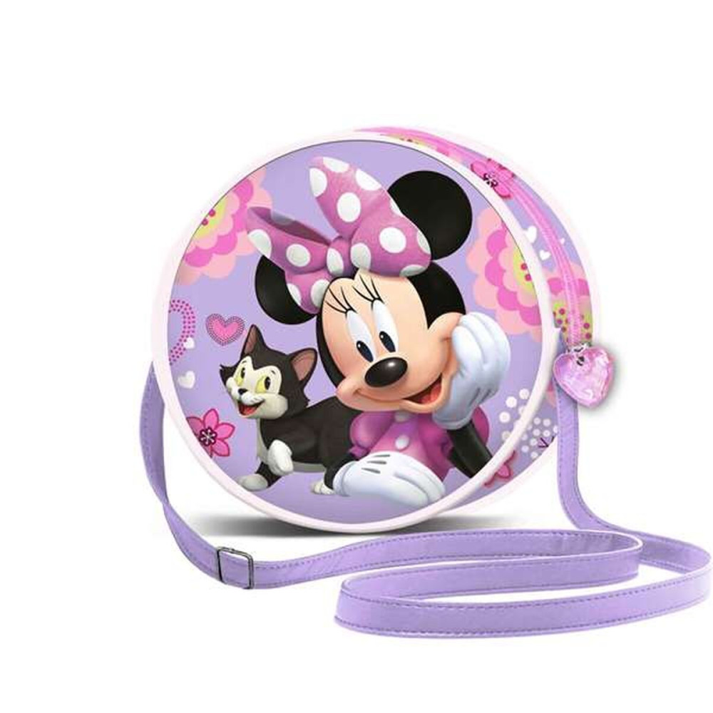 Shoulder Bag Minnie Mouse Lilac 18,5 x 18,5 x 7 cm