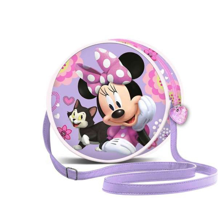 Shoulder Bag Minnie Mouse Lilac 18,5 x 18,5 x 7 cm