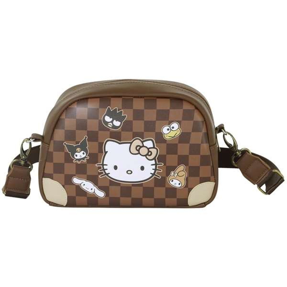 Shoulder Bag Hello Kitty Brown 14 x 23 x 9 cm
