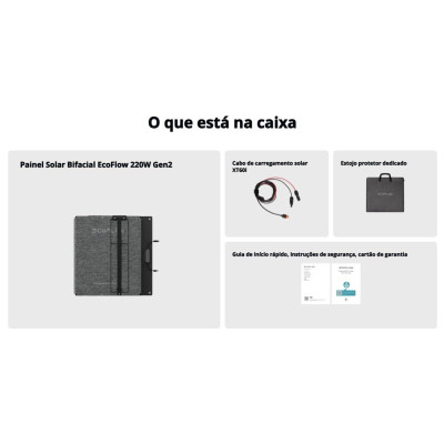 Photovoltaic solar panel Ecoflow NextGen 220 W Foldable Portable