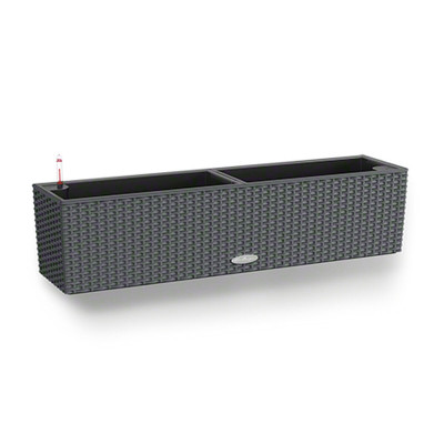 Plant pot Lechuza Black Grey polypropylene