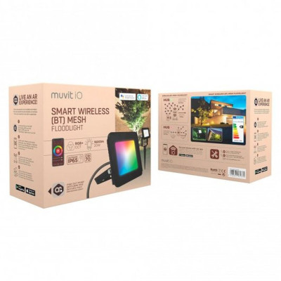 Floodlight/Projector Light Muvit MIOFLOD001 F Black 20 W (2700 K) (6500 K)