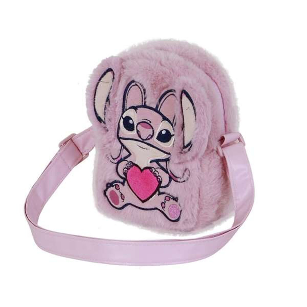 Shoulder Bag Lilo & Stitch Pink 19 x 14 x 7 cm