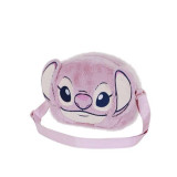 Shoulder Bag Lilo & Stitch Pink 17 x 13 x 7 cm