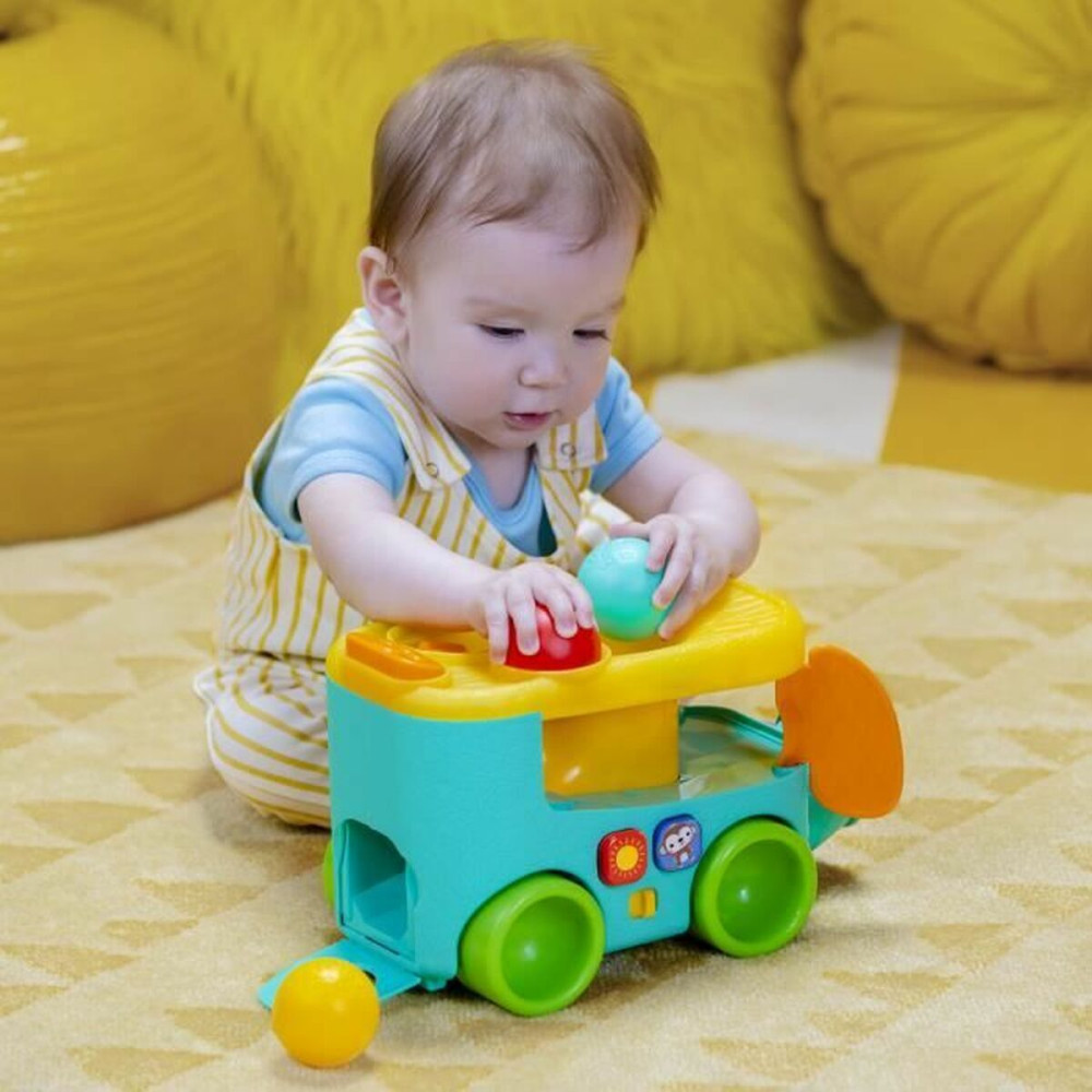Pull-along toy Bright Starts Pop & Roll Safari Bus