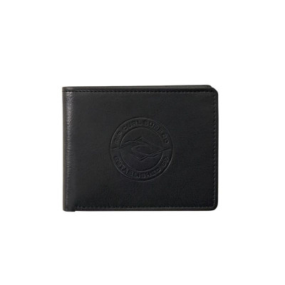 Men's Wallet Rip Curl Stapler Pu All Day Black