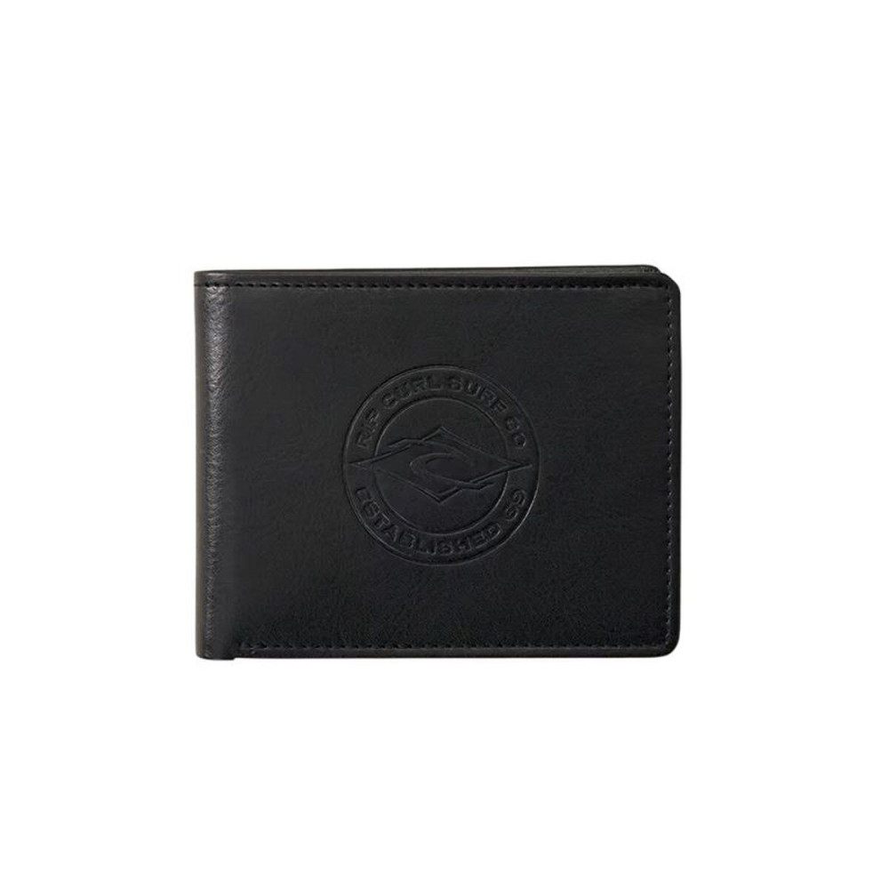 Men's Wallet Rip Curl Stapler Pu All Day Black