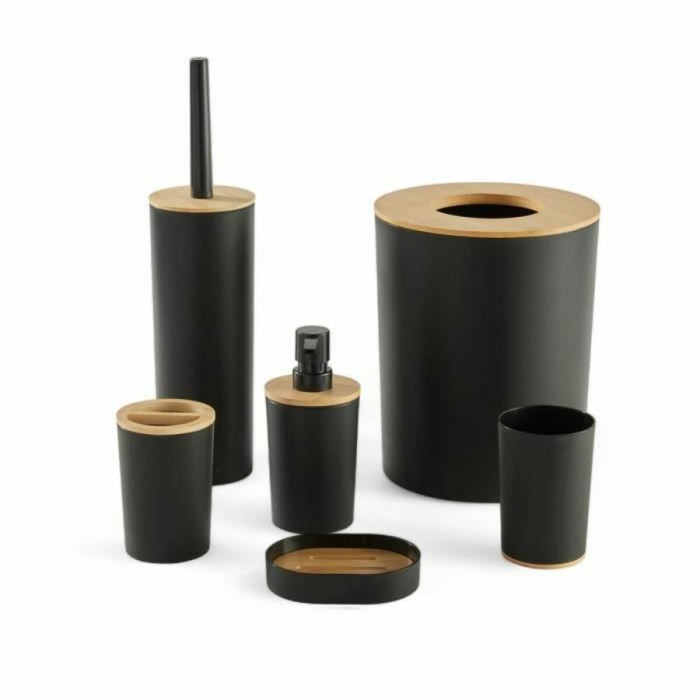 Bath Set TODAY HOY Black Plastic Modern (6 Units)