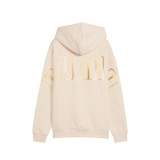 Women’s Hoodie Puma Maximal Metallic Beige