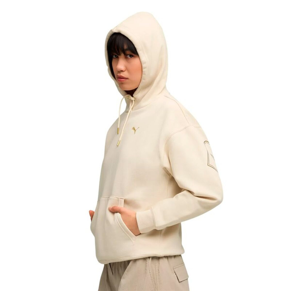 Women’s Hoodie Puma Maximal Metallic Beige