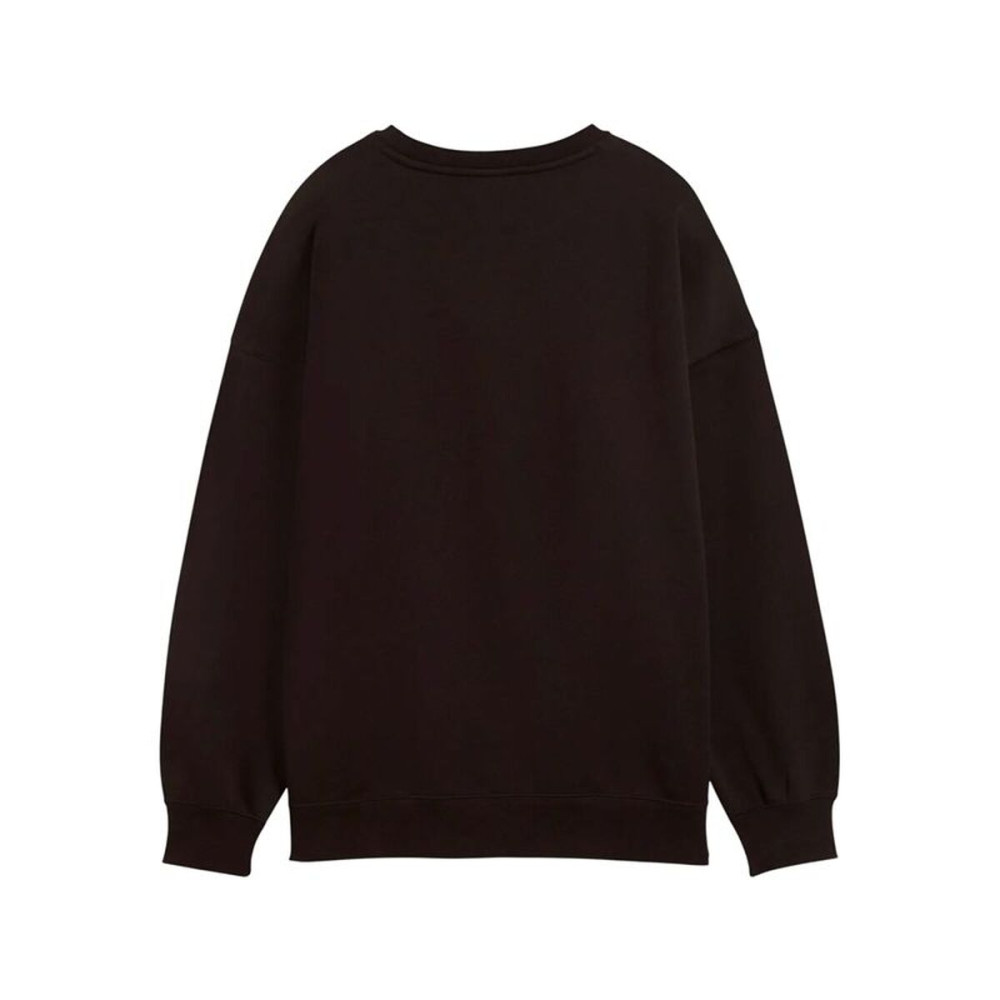 Women’s Sweatshirt without Hood Puma Maximal Metallic Oversized Crew FL Black