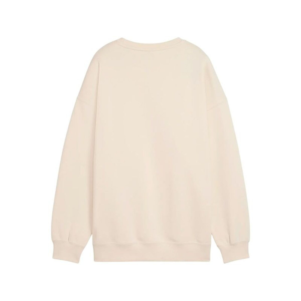 Women’s Sweatshirt without Hood Puma Maximal Metallic Beige
