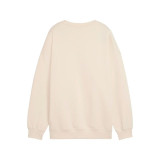 Women’s Sweatshirt without Hood Puma Maximal Metallic Beige