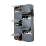 Portable Modular Shoe Cabinet InnovaGoods Grey